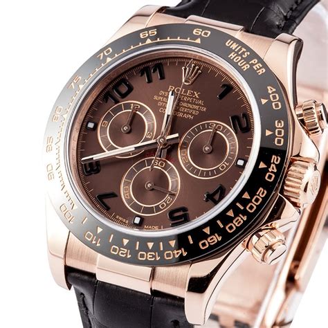 rolex daytona rose gold leather strap 2011|rose gold rolex for sale.